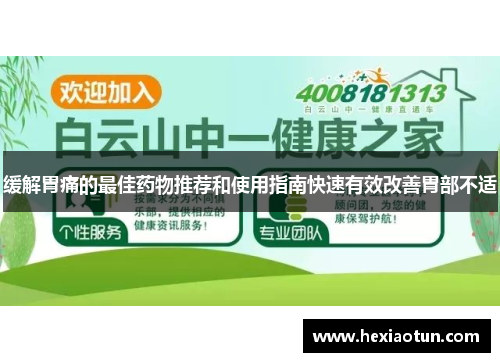缓解胃痛的最佳药物推荐和使用指南快速有效改善胃部不适